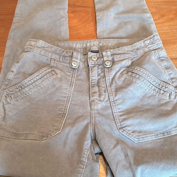 American Eagle corduroy pants light gray 6 regular Classic Skinny - Picture 1 of 13